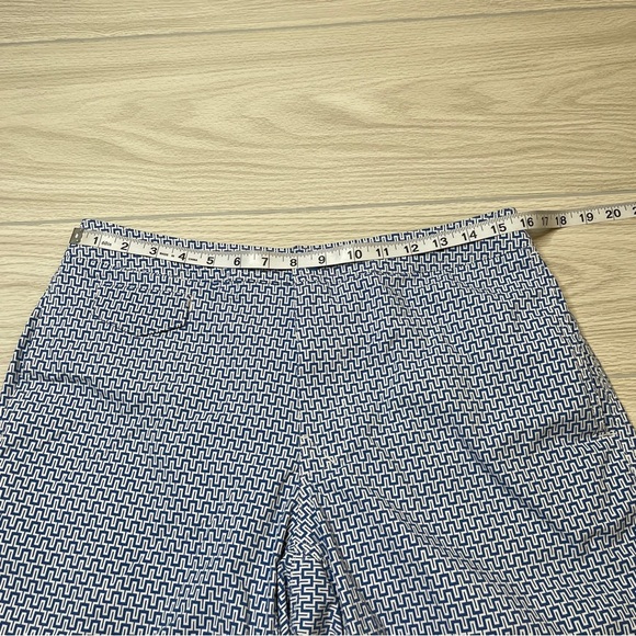 J. Crew Mid Length 7” Blue White Swim Lined Shorts Trunks Mens Size 32 - Picture 13 of 15